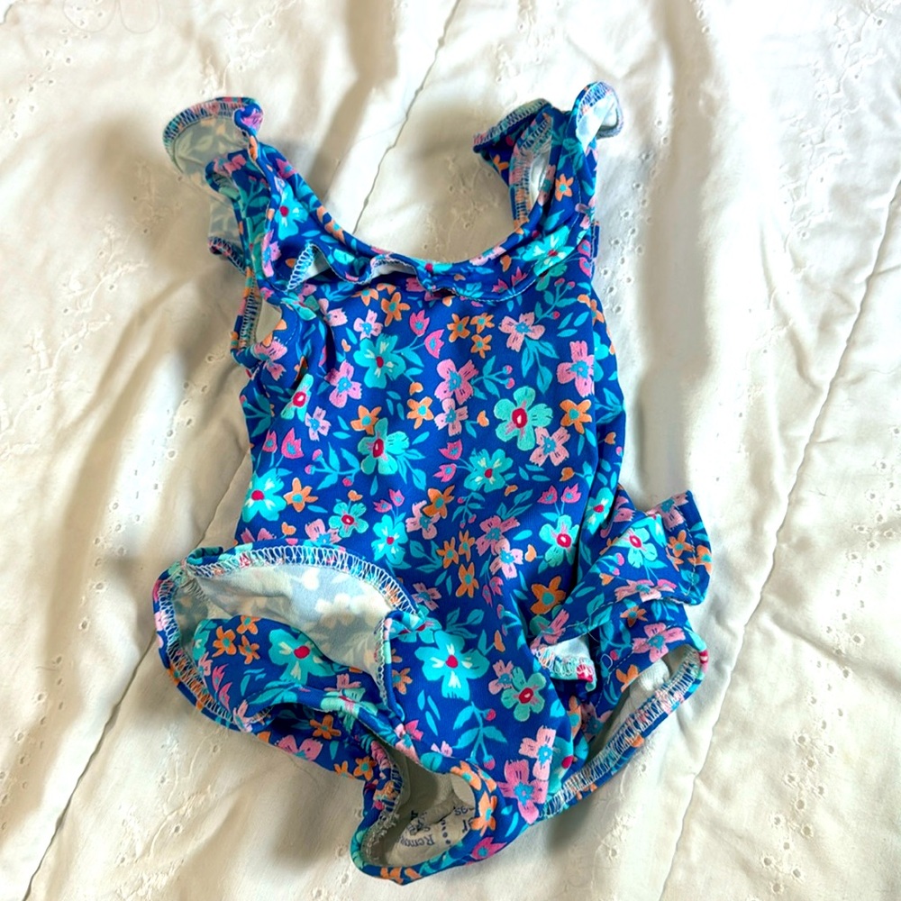 Florence Eiseman Floral Baby Swimsuit